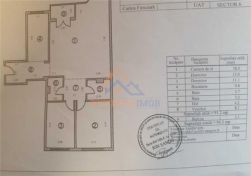 Drumul Taberei, vanzare apartament cu 3 camere.